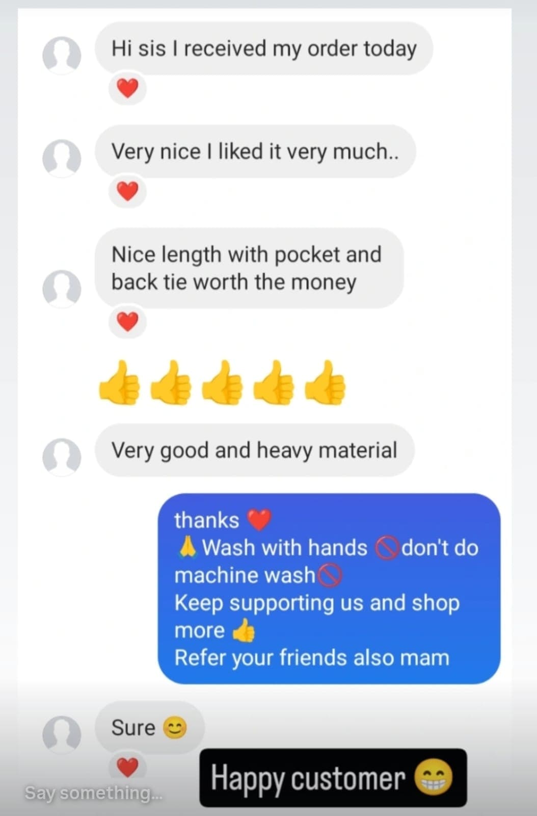Customer Feedback 7